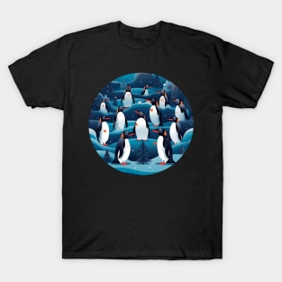 Penguin in Ornmament , Love Penguins T-Shirt